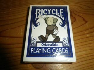 Bicycle Playing Cards Kaws Fake Blue Rare