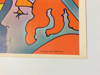 MIDNIGHT DREAM PAN AM 747 AIRPLANE Peter Max Poster Page 1969 Psychedelic Art 6