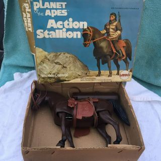 Vintage Mego Planet Of The Apes Action Stallion W/ Box