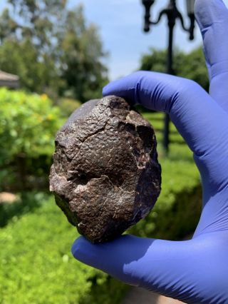 Meteorite Nwa,  Unclassified 332.  52 Grams,  Fusion Crust