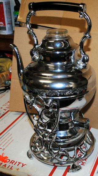 Vintage United 550/760 Tilt & Pour Chrome Art Deco Coffee Percolator Pot,  Mi Usa