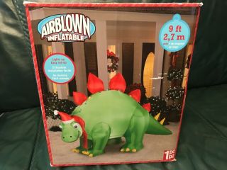 Stegosaurus 9 Foot Gemmy Inflatable 2015 Christmas Dinosaur