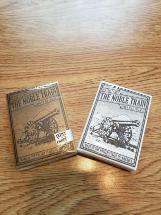 The Noble Train (2xdecks) “gilded Artist Proof”playing Cards Kings Wild Project
