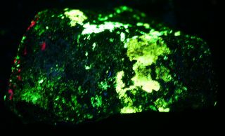 Esperite,  willemite fluorescent minerals four color,  Franklin,  NJ 9