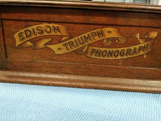 Edison Triumph phonograph early Model 