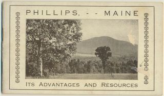 Illustrated Booklet Promoting Phillips,  Me C1920s