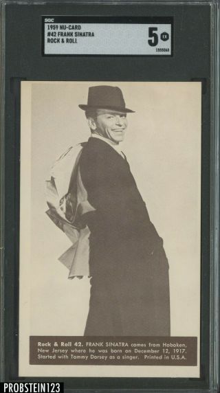 1959 Nu - Card Rock & Roll 42 Frank Sinatra Sgc 5 Ex