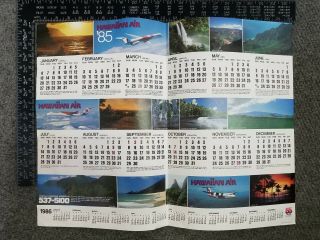 1985 Hawaiian Airlines Calendar Poster