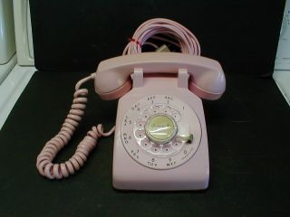 1959 Western Electric Pink C/d 500 Rotary Dial Telephone -