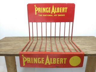 Vintage Prince Albert Tobacco Counter Top Sign Advertising Display Rack