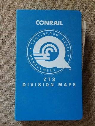 Conrail Zts Maps Pittsbrgh Division (zone Track Spot) Maps.  Plus Road X - Ing List