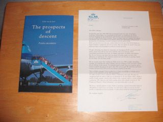 The Prospects Of Descent Festive Encounters 75 Years Klm Airlines Pb 1994 Rare