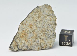 Meteorite Vinales,  Chondrite L6,  fell on Cuba,  Feb.  1,  2019.  6.  24 g slice 3