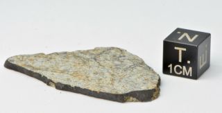 Meteorite Vinales,  Chondrite L6,  fell on Cuba,  Feb.  1,  2019.  6.  24 g slice 7
