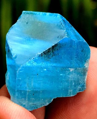 139.  6ct World Class Terminated Deep Swizz Blue Topaz Crystal Specimen Shigar Pak