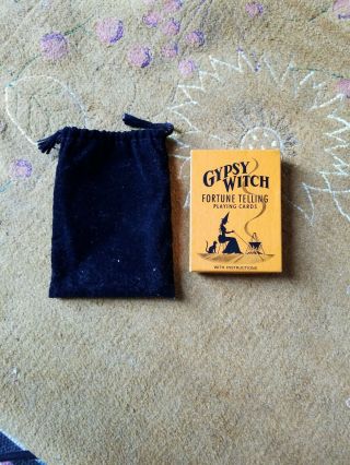 Vintage Gypsy Witch Fortune Telling & Playing Cards Made In Usa