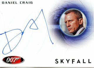James Bond Autographs & Relics Daniel Craig Autograph Card A228