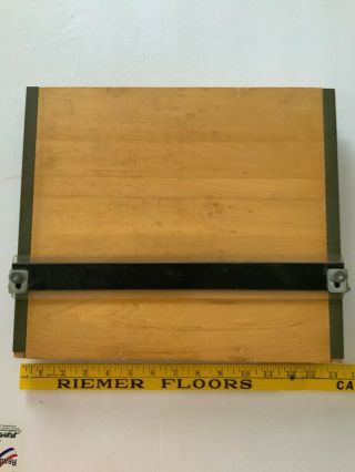 Vtg Mayline Vintage Wood Drafting Board Portable Table Top Straight Edge 14x12
