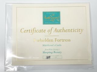 WDCC Sleeping Beauty Forbidden Fortress Maleficent ' s Castle 189/500 SCP 12