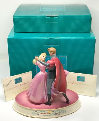Wdcc Signed Sleeping Beauty A Dance In The Clouds,  Base Boxes Scp