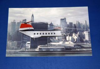 York Airways Boeing - Vertol 107 Helicopter Airline Postcard