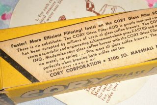 CORY MODEL DCG - VACUUM DRIP COFFEE MAKER - - 1945 - COMPLETE - NR 4