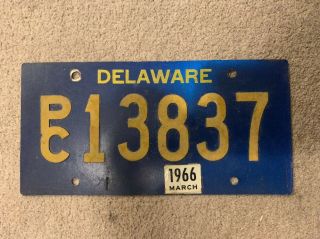 1966 Delaware Rivet Plate