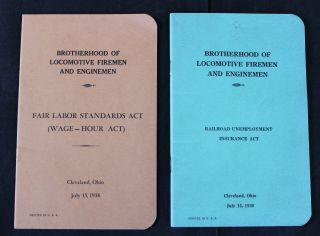1938 Brotherhood Locomotive Firemen Enginemen Fair Labor,  Unemployment Acts