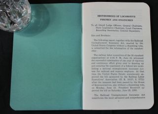 1938 BROTHERHOOD LOCOMOTIVE FIREMEN ENGINEMEN FAIR LABOR,  UNEMPLOYMENT ACTS 4