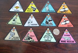 Coal Mining Hard Hat Stickers Consol