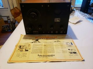 Westinghouse Ra/da Tube Radio And Amplifier With Tubes Great Shape
