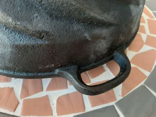 Cast iron baking pan mold bundt cake cyclone swirl le creuset no3 3 antique rare 4