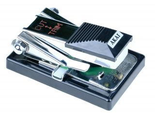 Black Akai 1/4 " Inch Audio Reel To Reel Tape Splicer As - 3 Box Bag & Instructions