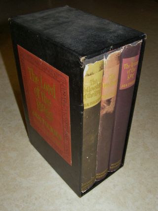 The Lord Of The Rings Book Box Set 2nd Edition 3rd Printing 1965