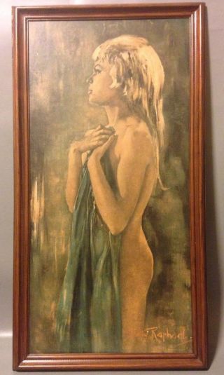 Betty Raphael Mid Century Aurora Rare Nude Print Tretchiloff Era Mid Century Art