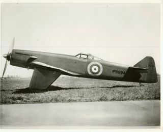 Large & Fine Photograph Of The Martin Baker M.  B.  2 Experimental Aircraft