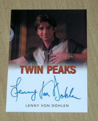 2018 Rittenhouse Twin Peaks Auto Autograph Lenny Von Dohlen As Harold Smith