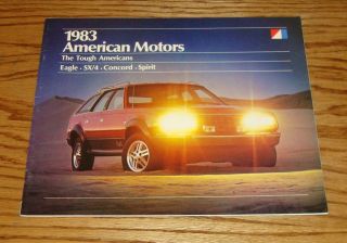 1983 Amc American Motors Full Line Sales Brochure 83 Eagle Spirit
