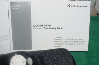 Smith & Nephew Exogen 4000 Bone Healing System Needs Battery Case Instructions 3