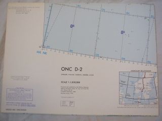 Operational Navigation Chart Onc D - 2 Denmark Finland Sweden Ussr 1979