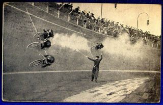 1914 Pc Opening Twin City Motordrome Motorcycle Racing Minneapolis St.  Paul Mn
