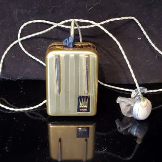 Vtg Midcentury Acousticon Hearing Aid Transistor Mod A180