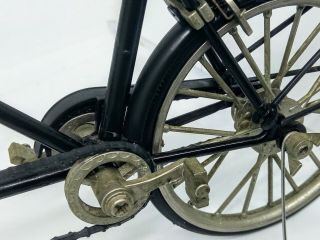 27cm Collectable Vintage diecast Model Tandem Bicycle brakes Pedals etc 5