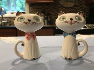 Holt Howard Cozy Kittens Winky And Blinky “meow” Salt And Peppers