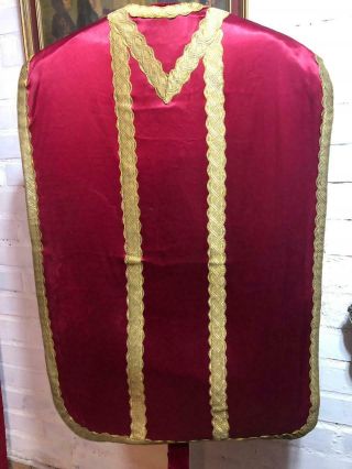 Red Roman Chasuble,  Vestment,  Chalice,  Monstrance,  Reliquary