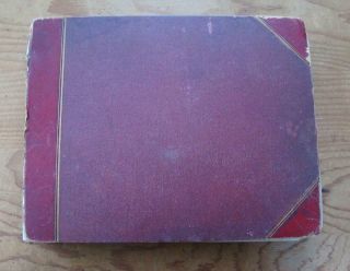 Y00 - Victorian Album - Antique Scrapbook - 31 Pages,  62 Sides - Cards & Scraps