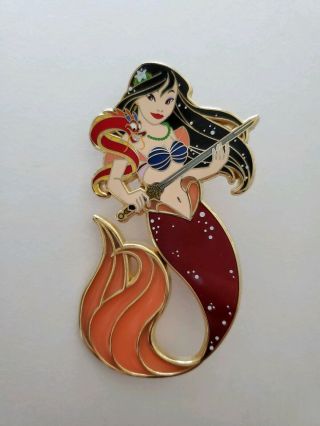 Authentic Mulan Designer Mermaid Fantasy Pin Le 75 Disney