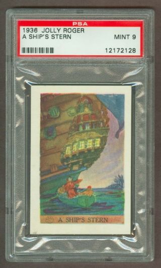 1936 F375 Jolly Roger Pirates Card.  " A Ship 
