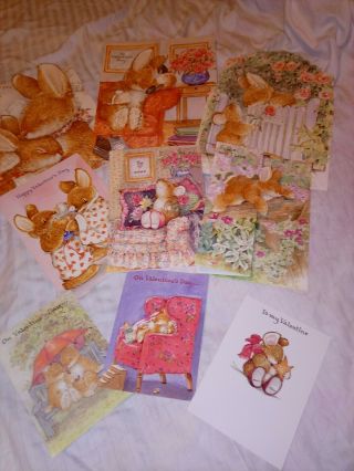 9 - Gordon Fraser Giant Valentines Day Cards 3 Sizes Country Companions Rabbit