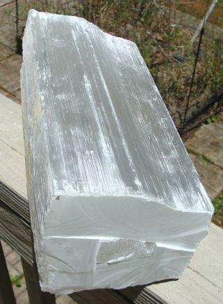 Selenite Log - EXTRA LARGE - 15 lbs - 10 inches tall - - Don ' t Miss This One 3